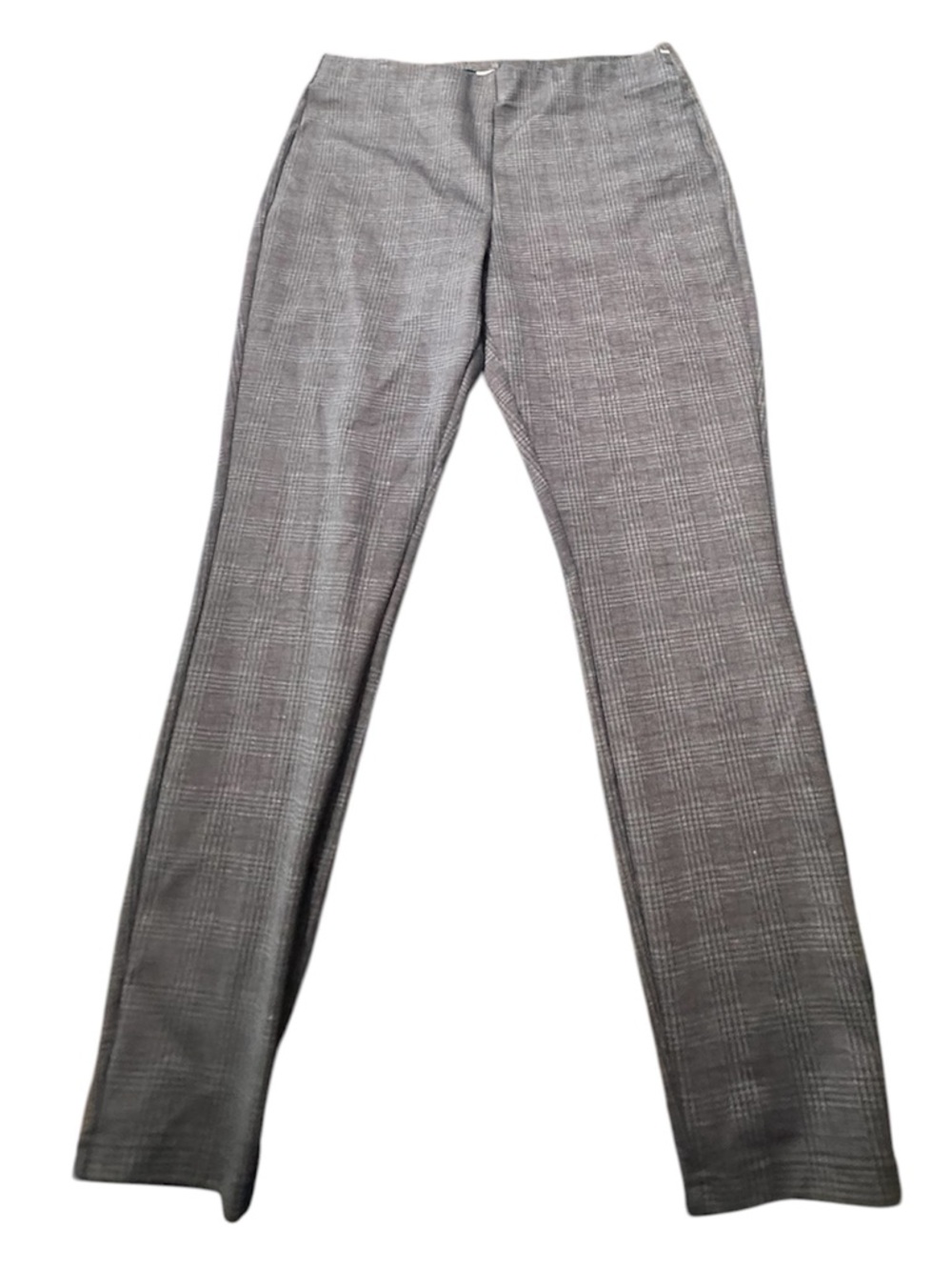 Nanette Lepore Gray Glen Plaid Pull-On Skinny Pants Size Large